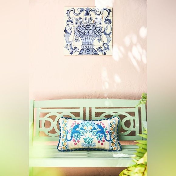 Anthropologie Other - Anthropologie Ellen Merchant Indoor/Outdoor  Monkey Pillow New  14x24